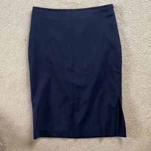 Ann Taylor navy blue pencil skirt